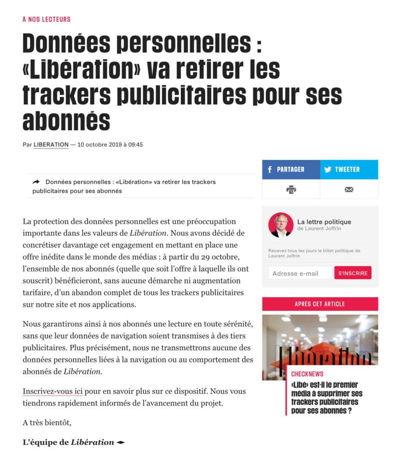 L'annonce officielle... - Copie d'écran